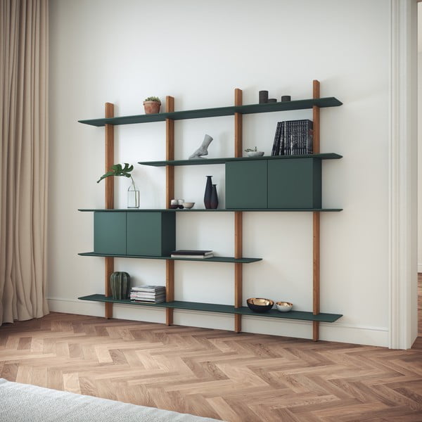 Zelený modulárny policový systém 68.5x68.5 cm Bridge - Tenzo-image-3