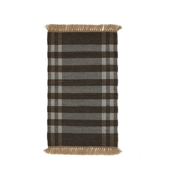 Čierny obojstranný/ručne tkaný koberec 60x90 cm Barani – Kave Home