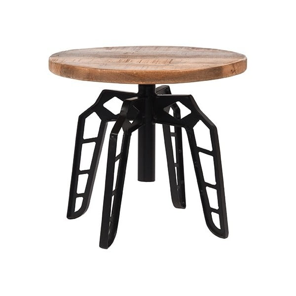 Odkladací stolík s doskou z mangového dreva LABEL51 Pebble, ⌀ 45 cm