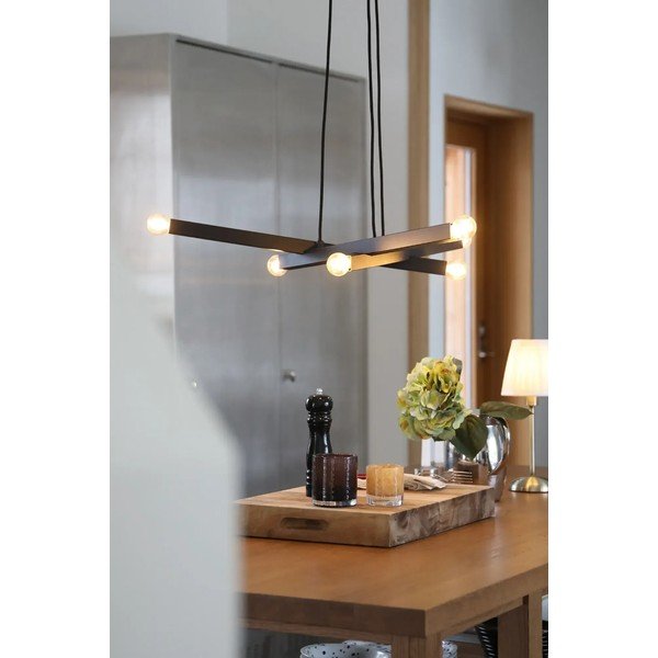 Čierne kovové závesné svietidlo Stack – Markslöjd-image-2