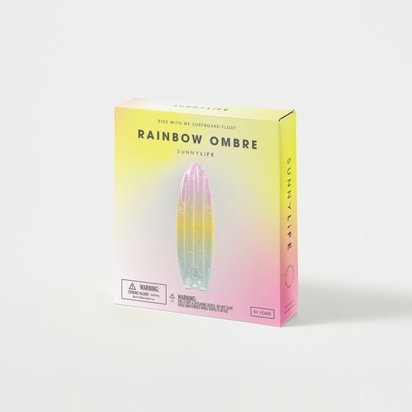 Nafukovacie ležadlo Sunnylife Ride With Me Rainbow Ombre-image-4