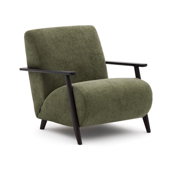 Zelené ženilkové kreslo Meghan – Kave Home