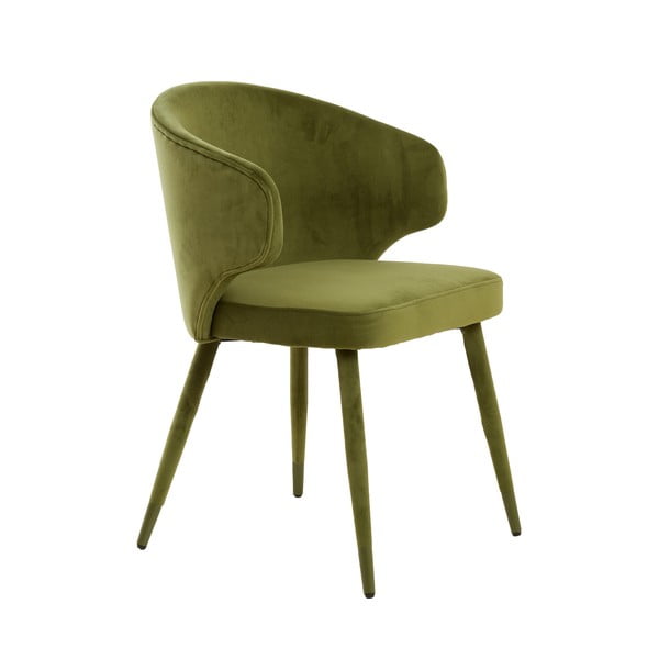 Zelené čalúnené jedálenské kreslá v súprave 2 ks Kosaka – Light & Living