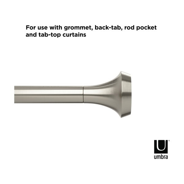 Oceľová roztiahnuteľná garniža 91 - 183 cm Ella - Umbra-image-4