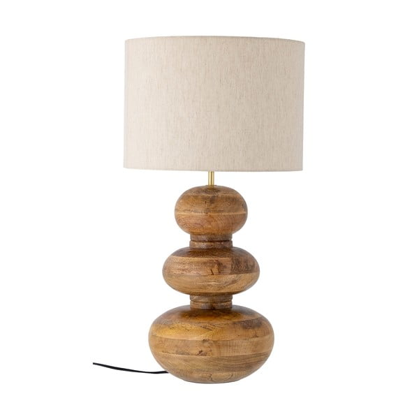 Hnedá stolová lampa s textilným tienidlom (výška 66 cm) Diwa – Bloomingville