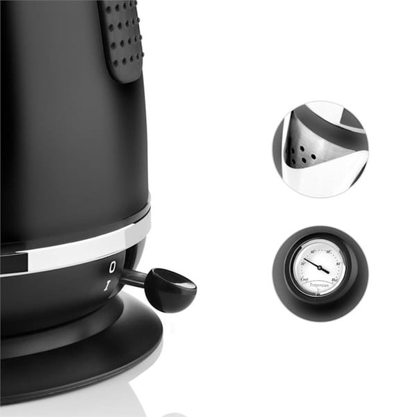 Čierna rýchlovarná kanvica Klarstein Aquavita Chalet-image-3