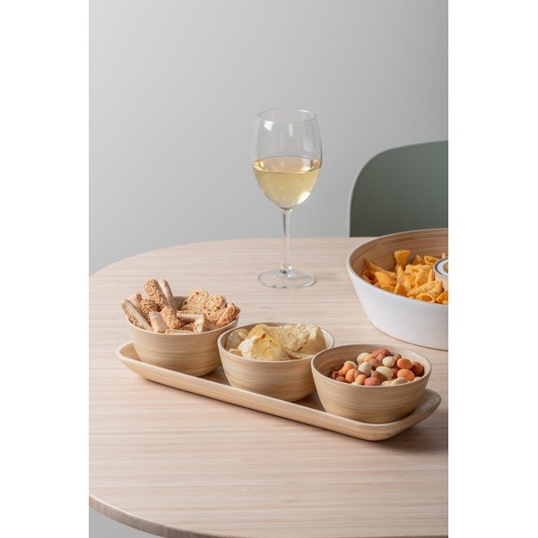 Bambusová servírovacia súprava v prírodnej farbe Puro – PT LIVING-image-1