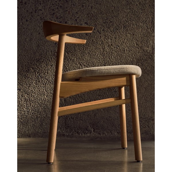 Béžová/v prírodnej farbe jedálenské stoličky Timons – Kave Home-image-4