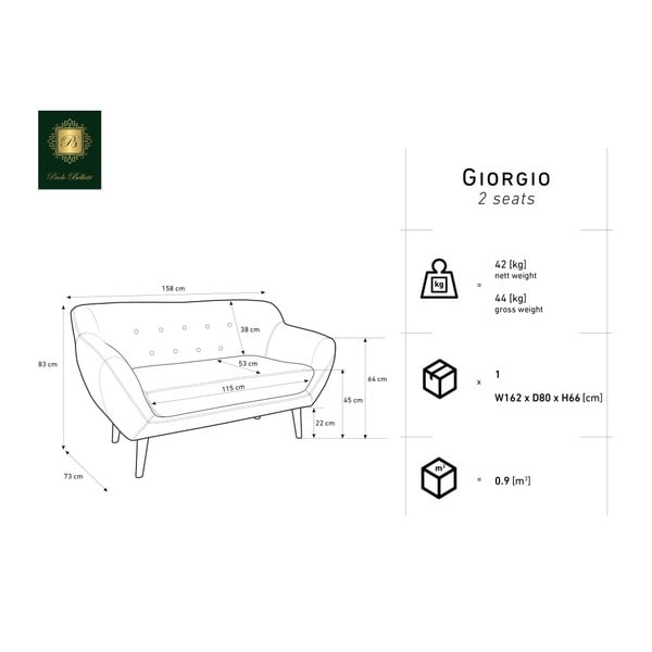 Fialová dvojmiestna pohovka Mazzini Sofas Amelie-image-1