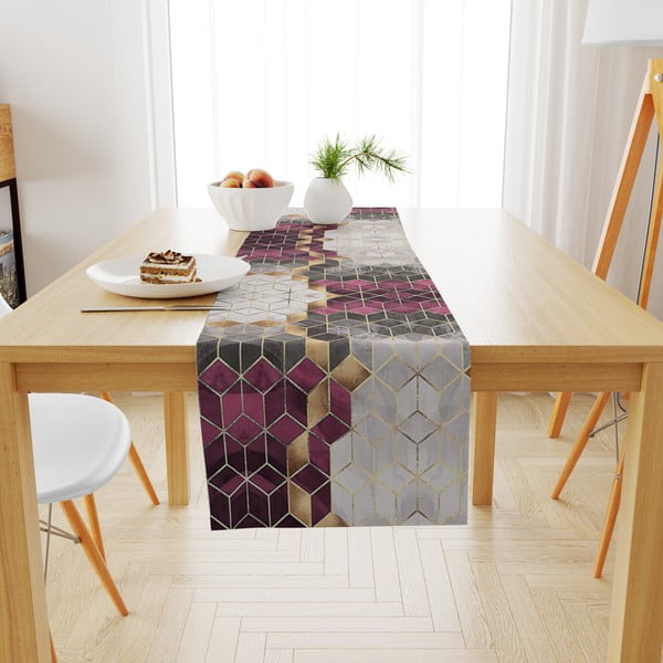 Behúň na stôl 140x45 cm Optic - Minimalist Cushion Covers-image-2