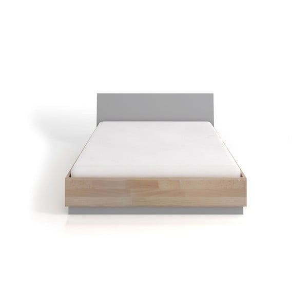 Dvojlôžková posteľ z bukového a borovicového dreva SKANDICA Finn BC, 200 x 200 cm