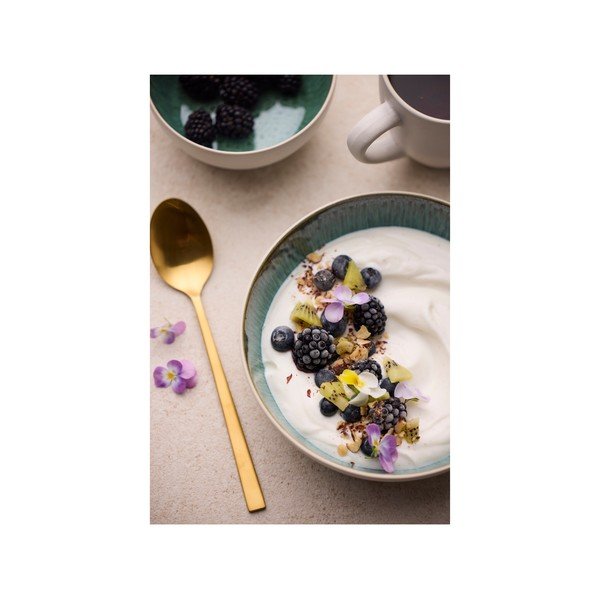 Biela/zelená miska z kameniny 850 ml Gastro White/Green – Bitz-image-4