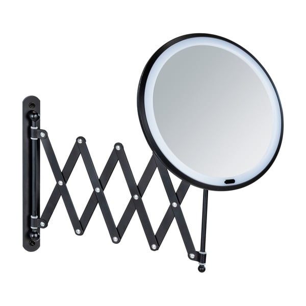 Kozmetické zrkadlo s osvetlením/zväčšovacie (5x) ø 20 cm Barona – Wenko-image-1