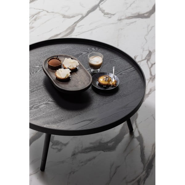 Čierny konferenčný stolík WOOOD Mesa, Ø 78 cm-image-1