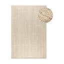 Krémovobiely jutový koberec 120x170 cm Bouclé – Hanse Home