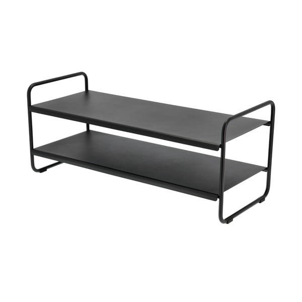 Čierny oceľový stojan na topánky 33x33x80 cm A-Shoe – Zone-image-3