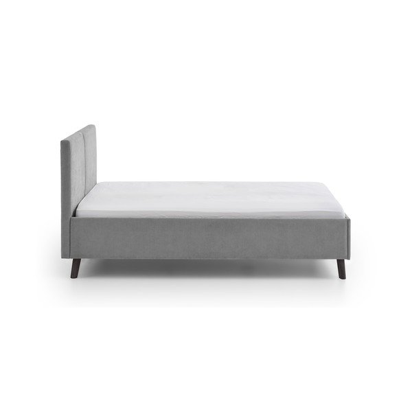 Sivá čalúnená dvojlôžková posteľ s roštom 140x200 cm Piano – Meise Möbel-image-2