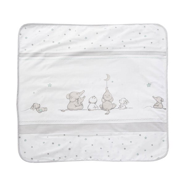 Biela/sivá detská deka z mikroplyšu 80x80 cm Sternenzauber – Roba-image-3