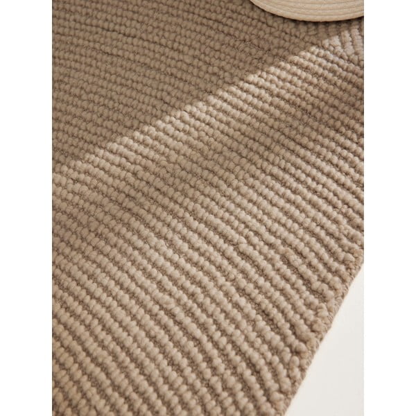 Béžový ručne tkaný vlnený behúň 80x200 cm Eleni Light Beige – Hanse Home-image-4