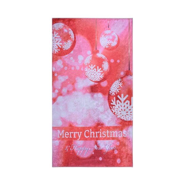 Červeno-biely koberec Vitaus Christmas Decorations, 50 × 80 cm-image-2