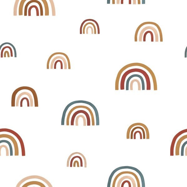 Detská tapeta 10 m x 50 cm Goodlooking Rainbows – Lilipinso