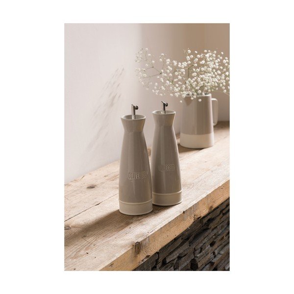 Sada 2 hnedých kameninových nádob s lievikom na olej a ocot Premier Housewares, 528 ml-image-4