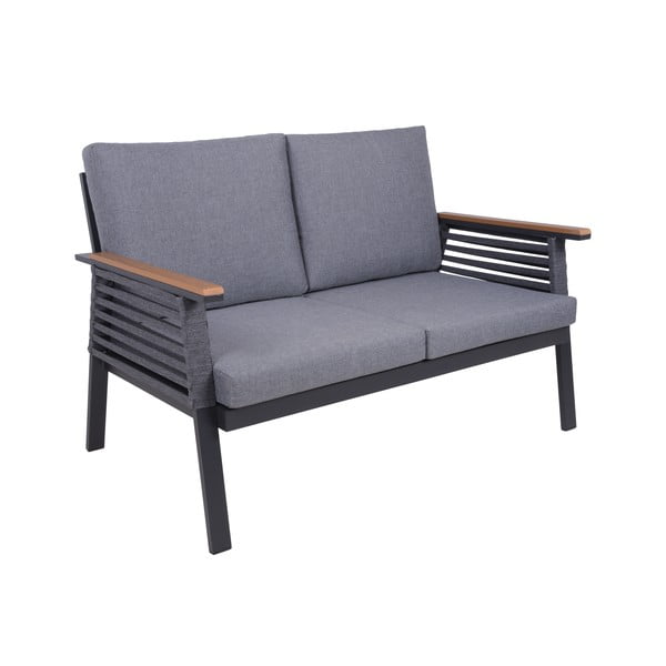 Tmavosivá hliníková záhradná lounge súprava pre 4 osoby Denia – Garden Pleasure-image-2