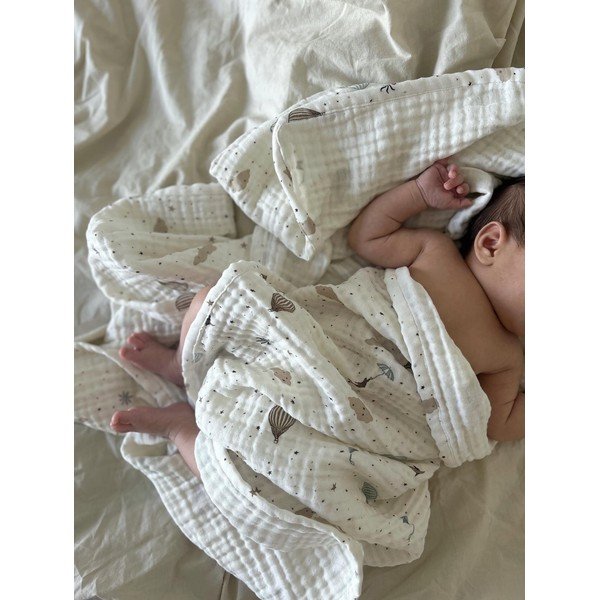 Slonovinová detská deka z Bio bavlny 100x100 cm Dreamland – Cam Cam Copenhagen-image-3