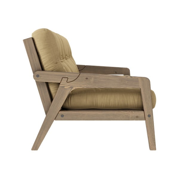 Žltá rozkladacia pohovka 204 cm Grab - Karup Design-image-4