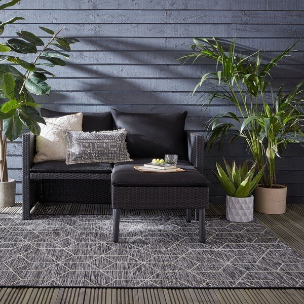 Sivý vonkajší koberec 170x120 cm Napoli - Flair Rugs-image-1