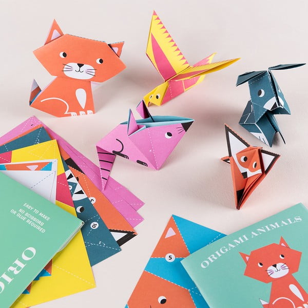 Papierové skladačky Animals Origami – Rex London-image-1