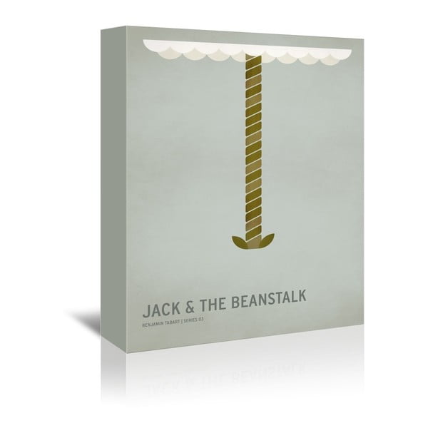 Obraz na plátne Jack and the Beanstalk With Text od Christiana Jacksona
