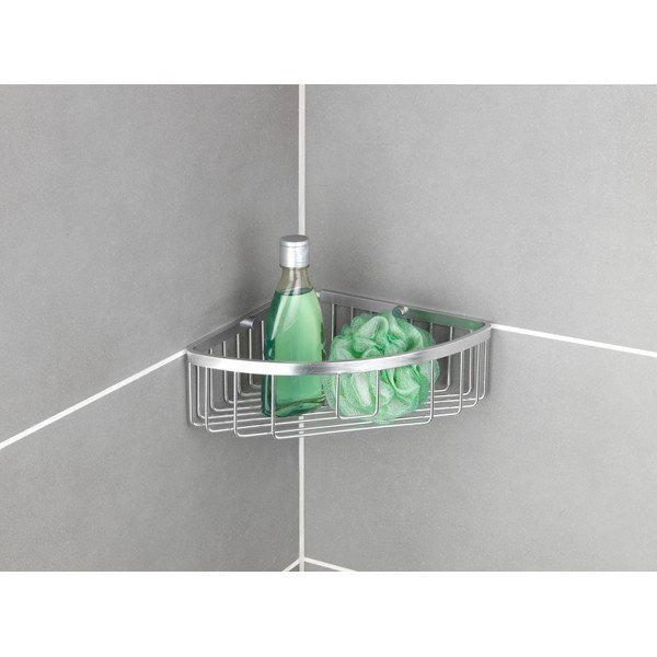 Nástenná rohová polička do kúpeľne Wenko Gomo-image-2