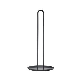 Čierny kovový držiak na kuchynské utierky Zone Singles, výška 32 cm
