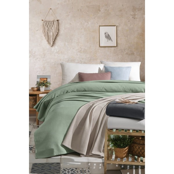 Biela bavlnená prikrývka na dvojlôžko 220x240 cm - Mijolnir-image-2