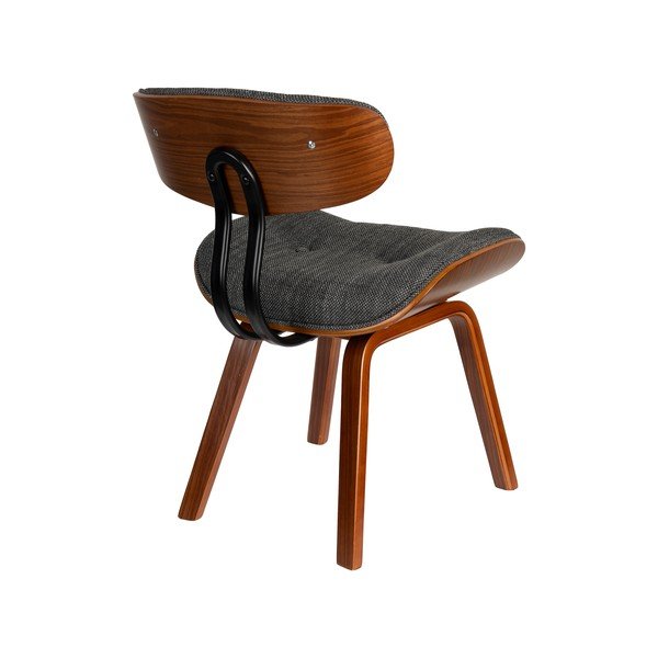 Sivá/hnedá čalúnená jedálenská stolička Blackwood – Dutchbone-image-4