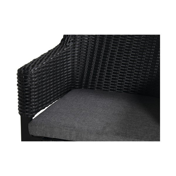 Čierna plastová záhradná stolička Cairo – Hartman-image-4