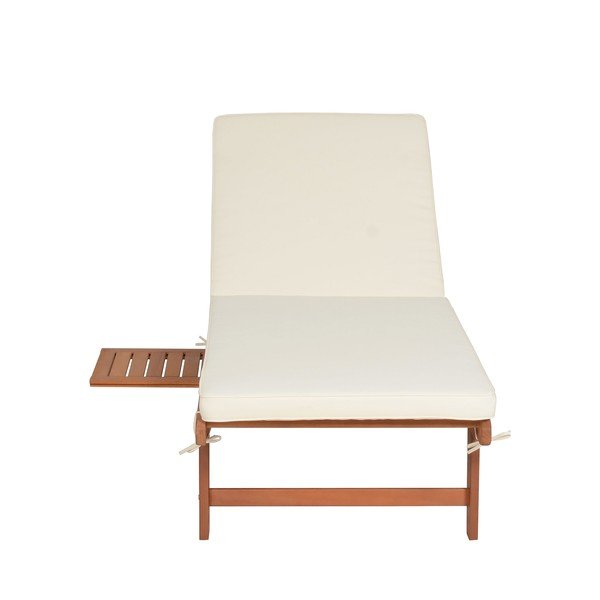 Drevené záhradné ležadlo v krémovo-prírodnej farbe San Diego – Garden Pleasure-image-4