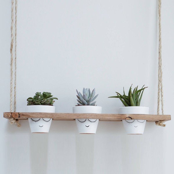 Drevený stojan na kvety (výška 80 cm) Gar – Kalune Design-image-2