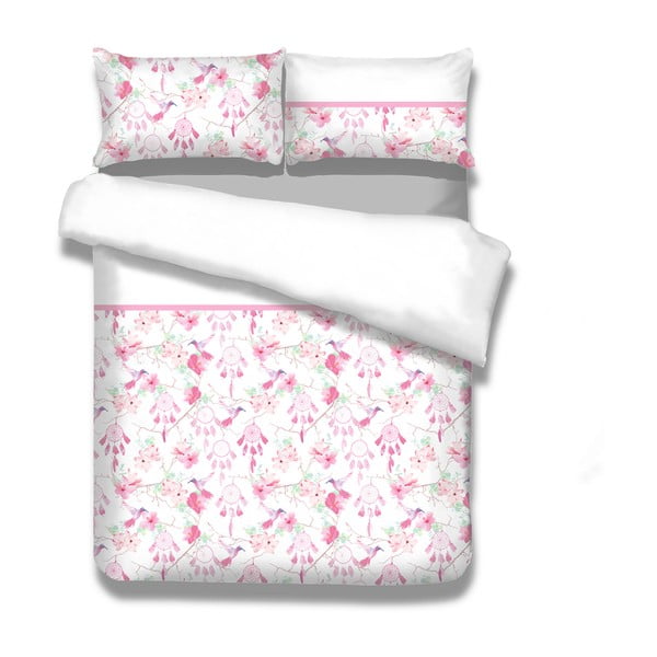 Sada 2 flanelových posteľné obliečky AmeliaHome Sweet Dreams, 155 x 220 cm