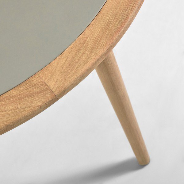Záhradný stôl z eukalyptového dreva s betónovou doskou Kave Home Glynis Nina, ⌀ 120 cm-image-3