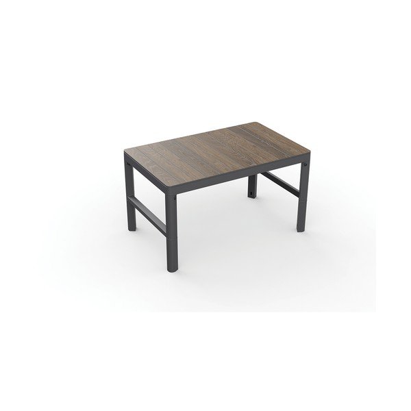 Záhradný konferenčný stolík v dekore orecha 71,5x116 cm Lyon – Keter-image-3