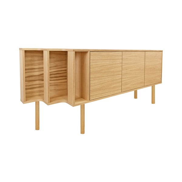 Komoda v dekore duba v prírodnej farbe 189x65x44 cm Shift – Woodman-image-4