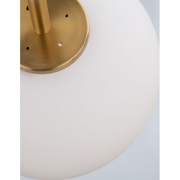 Biele/v mosadznej farbe sklenené závesné svietidlo ø 27 cm Lato – Nova Luce-image-4