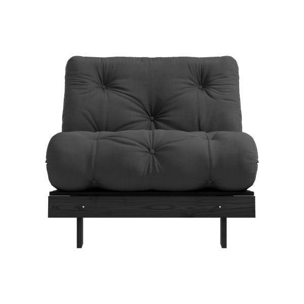 Tmavosivé kreslo Roots Black Night – Karup Design