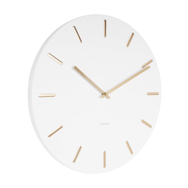 Biele nástenné hodiny Karlsson Charm-image-1