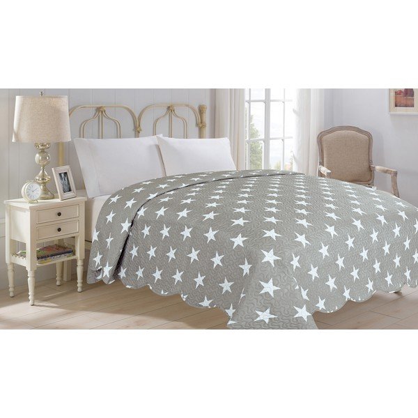 Prikrývka cez posteľ JAHU Collection STARS, 220 × 240 cm