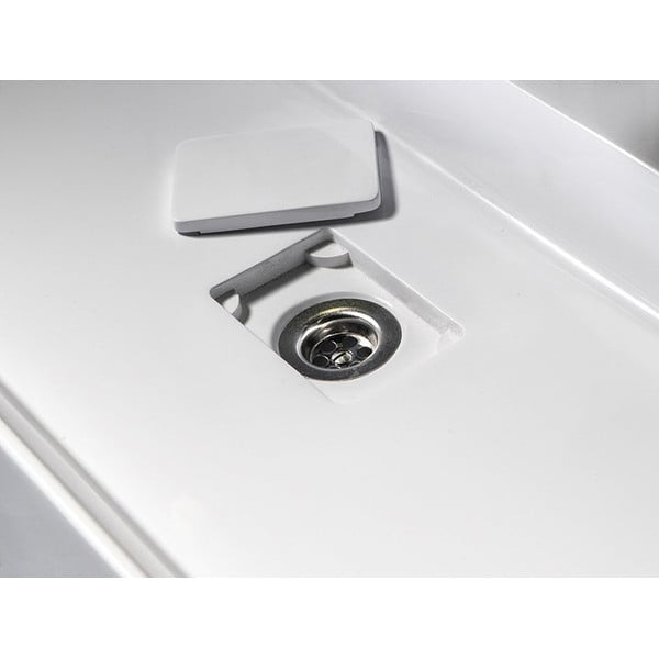 Biele dvojumývadlo z liateho mramoru 96x44 cm Godiva – Sapho-image-3