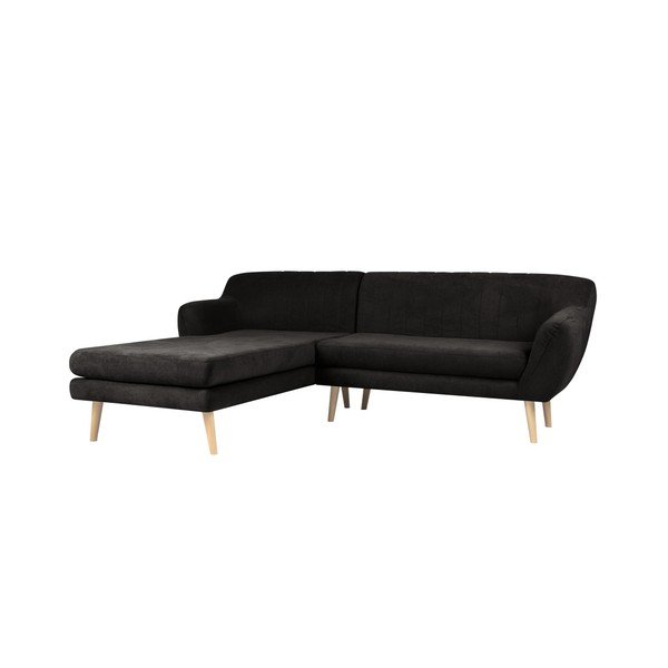 Čierna pohovka s leňoškou na ľavej strane Mazzini Sofas Sardaigne-image-3
