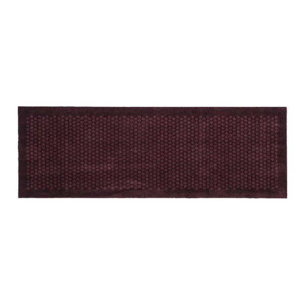 Tmavovínová rohožka Tica copenhagen Dot, 67 × 200 cm